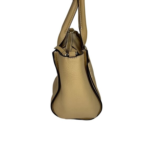 Vintage Kate Spade New York Tan Leather‎ Satchel Purse Handbag Tote - Picture 4 of 13